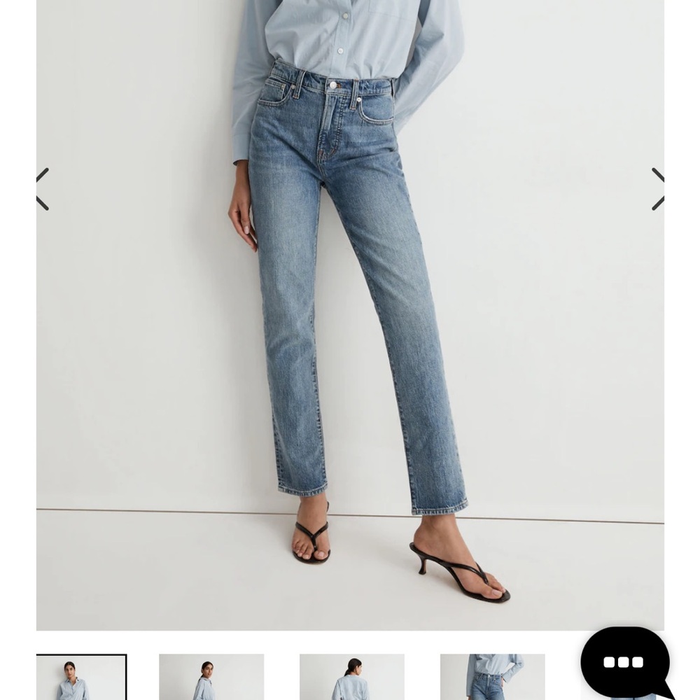 Madewell vintage wash straight leg jean